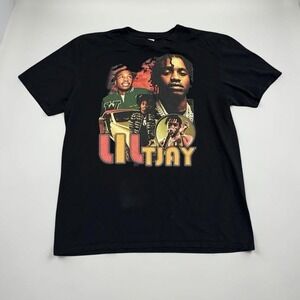 Lil Tjay Graphic T Shirt Black Gildan Softstyle Hip Hop Rap Music Unisex Large